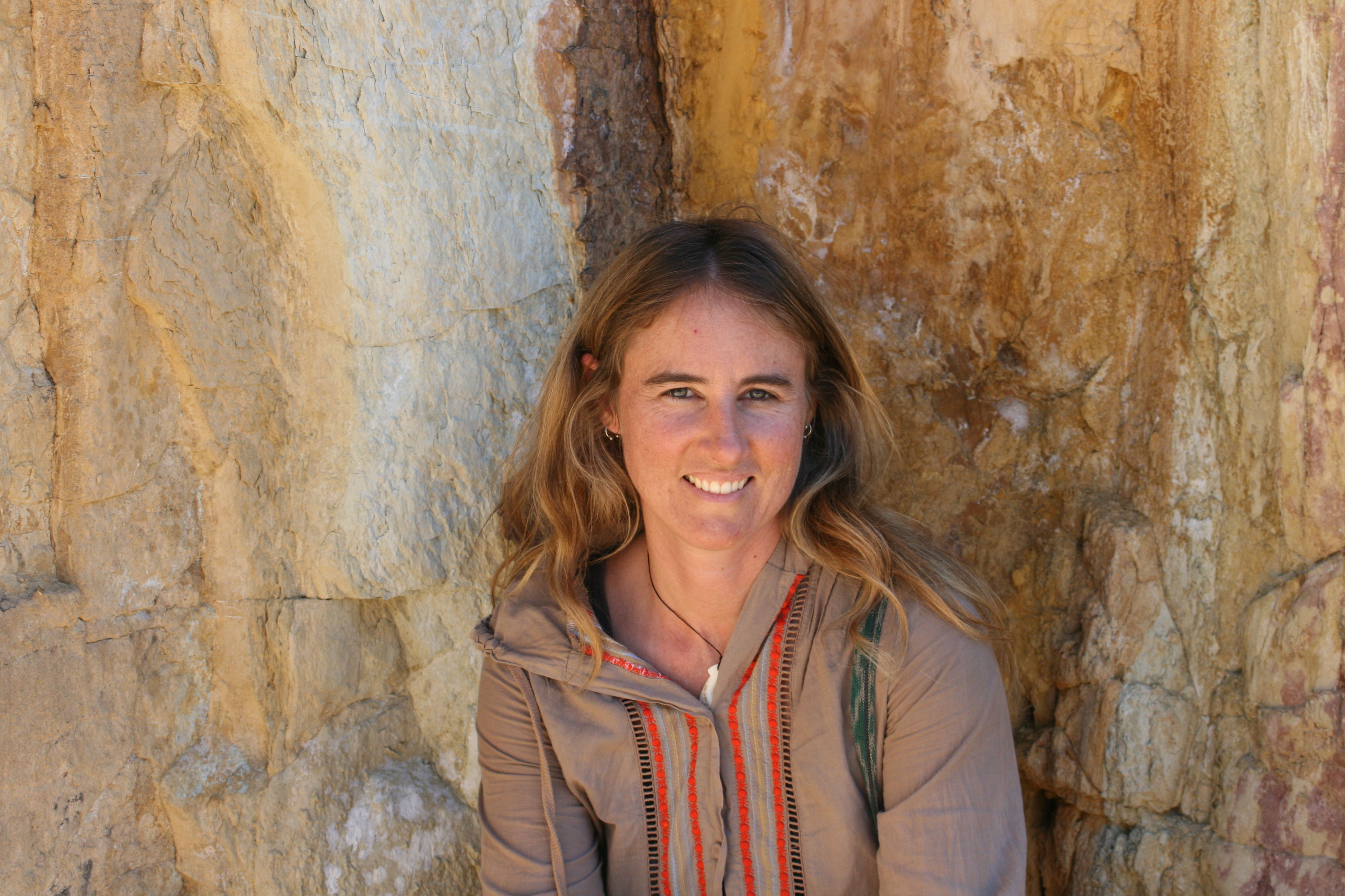 Happy in the ochre pits of the Aranda